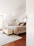 Atelier Del Sofa Banco TEDDY Sandikli - Blanco Tela Suave para Sala de Estar o Dormitorio, Medidas 115x50x40 cm